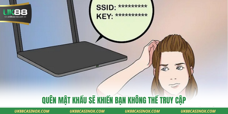 Quên mật khẩu sẽ khiến bạn không thể truy cập