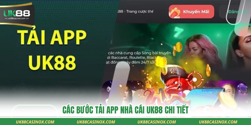 Các bước tải app nhà cái UK88 chi tiết