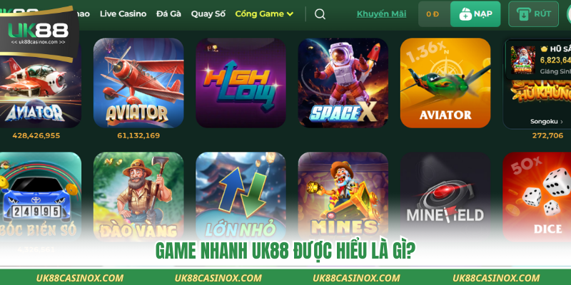 Game Nhanh UK88 được hiểu là gì?